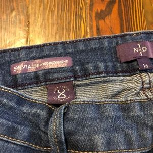 NYDJ Sylvia Relaxed Boyfriend Jeans Size 16